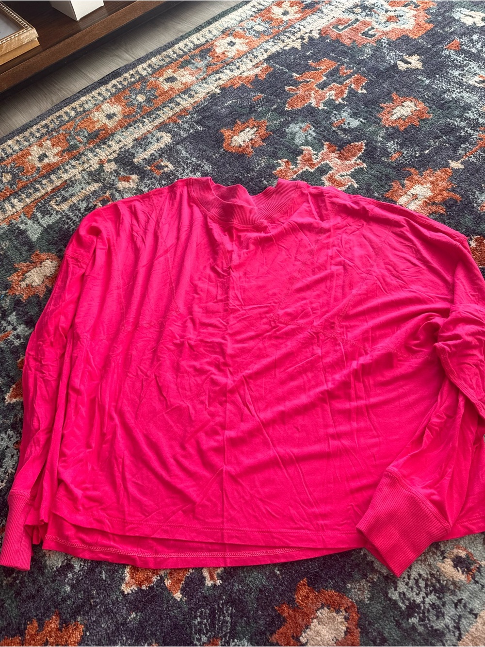Women’s Hot Pink Long-Sleeve Shirt